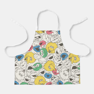 Sesame Street-vrienden Big Head Core-patroon Schort