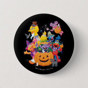 Sesame Street-vrienden Fijne Halloween Ronde Button 5,7 Cm