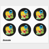 Sesame Street-vrienden Ronde Sticker (Vel)
