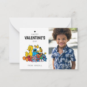 Sesame Street Vrienden Valentijnsdag Notitiekaartje