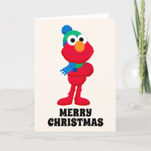 Sesame Street   Winter Elmo Feestdagen Kaart