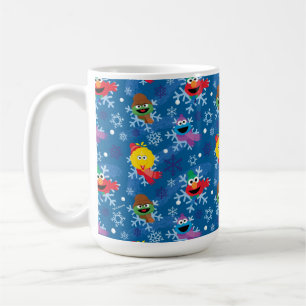 Sesame Street Winter Sneeuwvlok Patroon Koffiemok