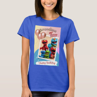 sesamkarakters tshirt voor oma van