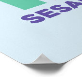 Sesamstraat 123 poster (Hoek)