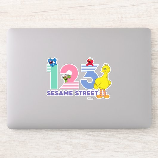Sesamstraat 123 sticker (Computer)