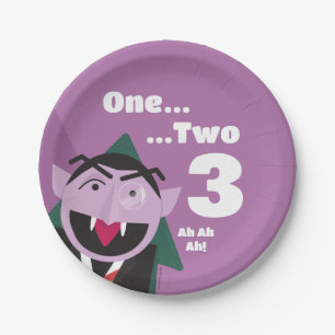 Sesamstraat 3e Derde Verjaardagsfeestje Papieren Bordje