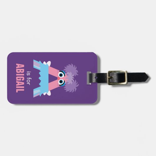 Sesamstraat | A is voor Abby Bagagelabel (Voorkant horizontaal)