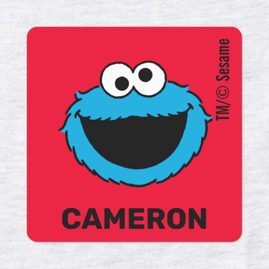 Sesamstraat Aangepaste Kinder labels (Design 2)