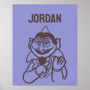 Sesamstraat   Aantal von Count   Jouw namen toevoe Poster