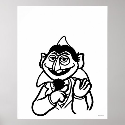 Sesamstraat | Aantal von Count Poster (Voorkant)