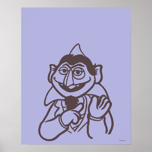 Sesamstraat | Aantal von Count Poster (Voorkant)