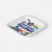 Sesamstraat | Aftellen naar Halloween Papieren Bordje (Gebogen)