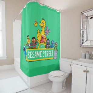 Sesamstraat Alles rond Sesamstraat Sign Douchegordijn