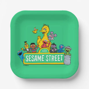 Sesamstraat   Alles rond Sesamstraat Sign Papieren Bordje