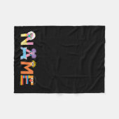Sesamstraat Alphabet Fleece Blanket Deken (Voorkant (Horizontaal))