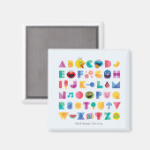 Sesamstraat Alphabet Magneet (Voorkant / Achterkant)
