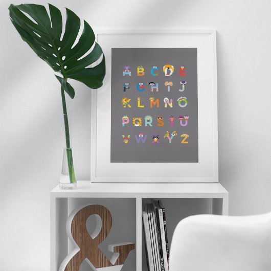  Sesamstraat Alphabet Poster