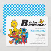 Sesamstraat | B is bestemd voor de vogeljongen Kaart (Voorkant / Achterkant)