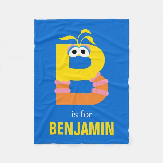 Sesamstraat | B is voor Big Bird Fleece Deken (Voorkant)