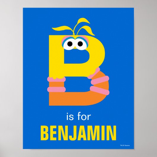Sesamstraat | B is voor Big Bird Poster (Voorkant)