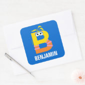Sesamstraat | B is voor Big Bird Vierkante Sticker (Envelop)