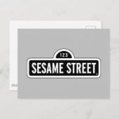 Sesamstraat | B&W Logo Briefkaart (Voorkant / Achterkant)