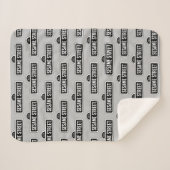 Sesamstraat | B&W Logo Sherpa Deken (Voorkant (horizontaal))