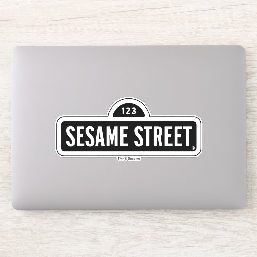 Sesamstraat | B&W Logo Sticker (Computer)