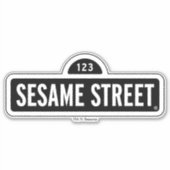 Sesamstraat | B&W Logo Sticker (Voorkant)