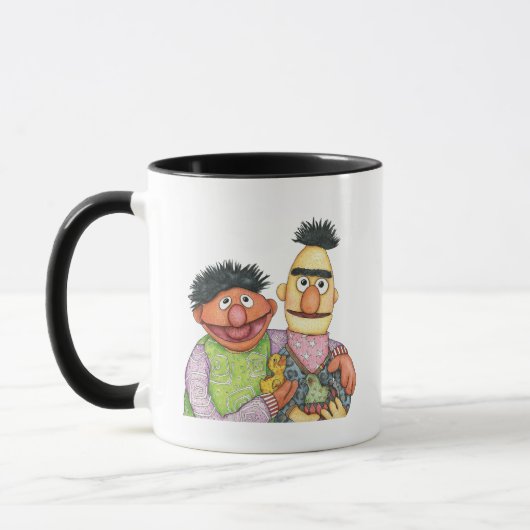 Sesamstraat Bert en Ernie Waterverf Mok (Links)