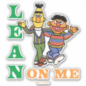 Sesamstraat | Bert & Ernie Lean op Mij Sticker (Voorkant)