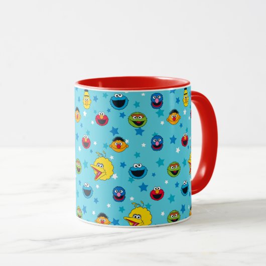 Sesamstraat | Best Friends Star Pattern Mok (Voorkant rechts)
