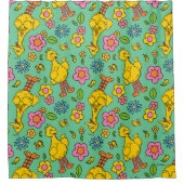 Sesamstraat | Big Bird & Little Bird Pattern Douchegordijn (Voorkant)
