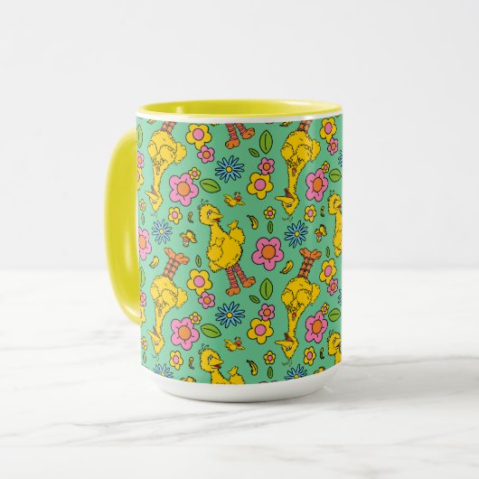 Sesamstraat | Big Bird & Little Bird Pattern Mok (Voorkant links)