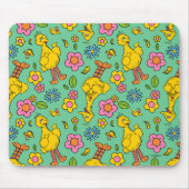 Sesamstraat | Big Bird & Little Bird Pattern Muismat (Voorkant)