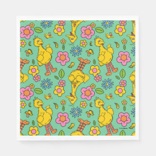 Sesamstraat   Big Bird & Little Bird Pattern Servet