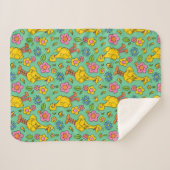 Sesamstraat | Big Bird & Little Bird Pattern Sherpa Deken (Voorkant (horizontaal))