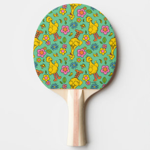 Sesamstraat   Big Bird & Little Bird Pattern Tafeltennisbatje