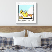 Sesamstraat | Big Bird Relax Refresh Recharge Canvas Afdruk (Insitu (Slaapkamer))
