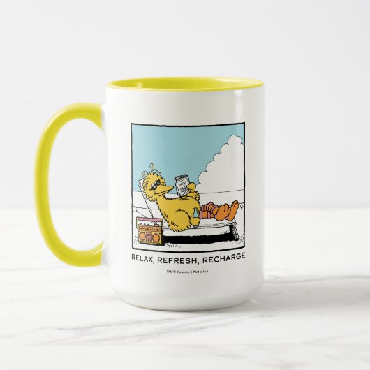 Sesamstraat | Big Bird Relax Refresh Recharge Mok (Links)