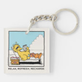 Sesamstraat | Big Bird Relax Refresh Recharge Sleutelhanger (Achterkant)