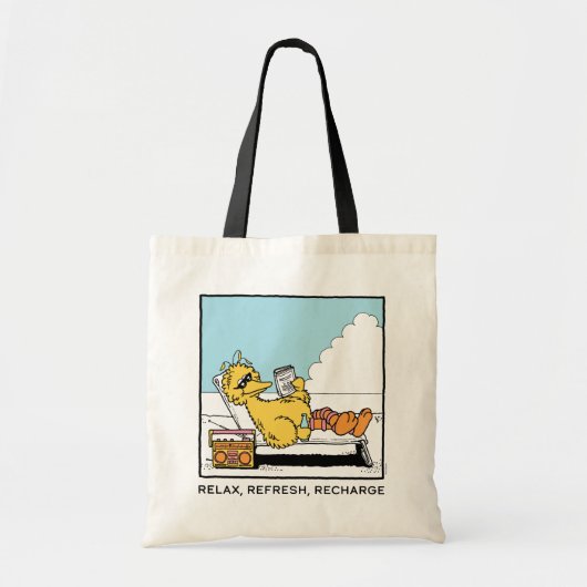 Sesamstraat | Big Bird Relax Refresh Recharge Tote Bag (Voorkant)