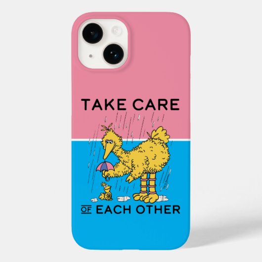 Sesamstraat | Big Bird Zorg voor elkaar Case-Mate iPhone Case (Achterkant)