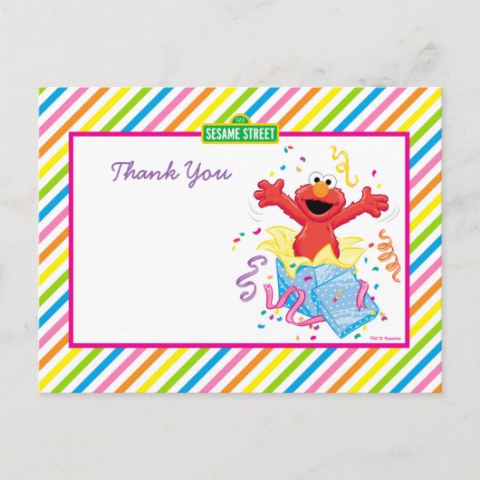 Sesamstraat | Birthday Elmo Girl Briefkaart (Voorkant)