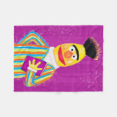 Sesamstraat | Boek van Bert Holding Fleece Deken (Voorkant (Horizontaal))