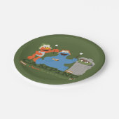 Sesamstraat | Camping is meer leuk met vrienden Papieren Bordje (Gekanteld)