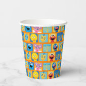 Sesamstraat Chanoeka patroon Papieren Bekers (Achterkant)