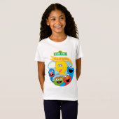 Sesamstraat Character Art T-shirt (Voorkant volledig)
