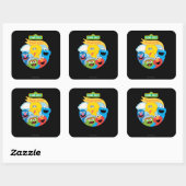 Sesamstraat Character Art Vierkante Sticker (Vel)