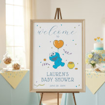 Sesamstraat | Cookie Monster Baby shower Welkom